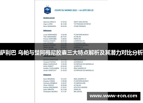 萨利巴 乌帕与楚阿梅尼胶囊三大特点解析及其潜力对比分析