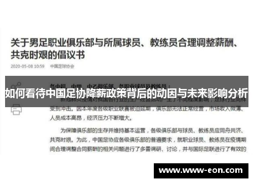 如何看待中国足协降薪政策背后的动因与未来影响分析